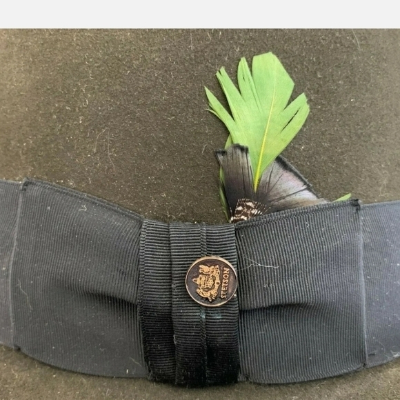 VINTAGE Royal Stetson Fedora Long Oval Size 7 in Box Forest Green - Picture 7 of 11